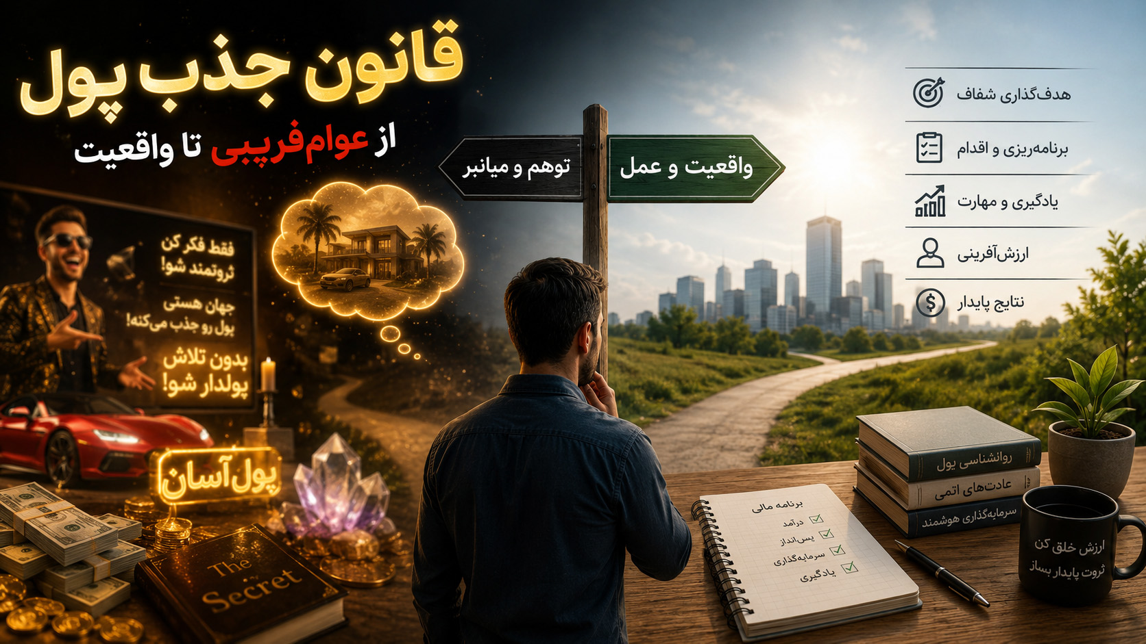 law-of-attraction-money-from-demagoguery-to-reality قانون جذب پول — از عوامفریبی تا واقعیت