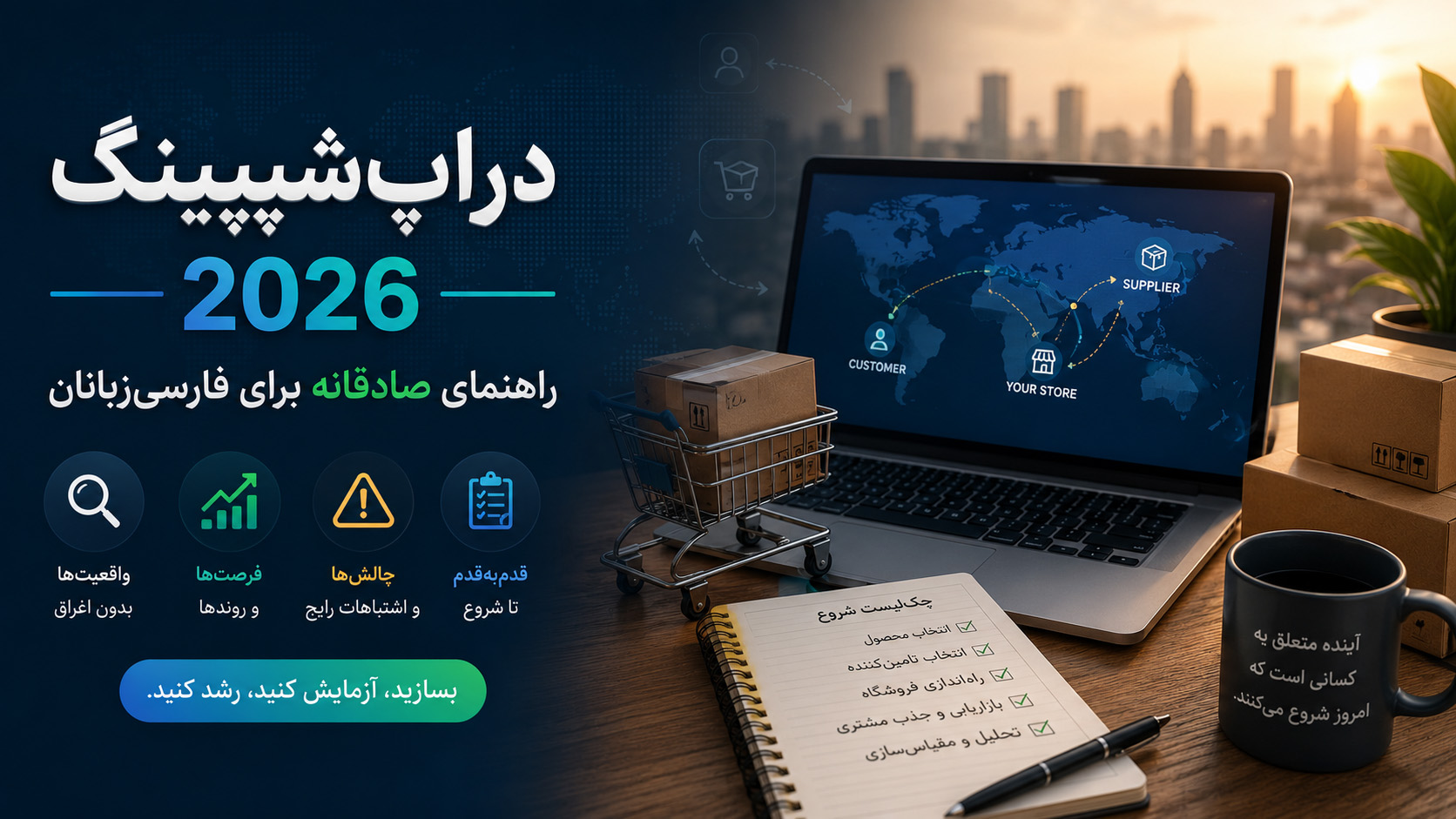 دراپشیپینگ در ۲۰۲۶ — راهنمای صادقانه برای فارسیزبانان